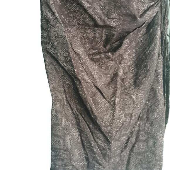 Topshop Snake Print Sparkle Ladies Mini Dress LBD Size 10 - Picture 5 of 12